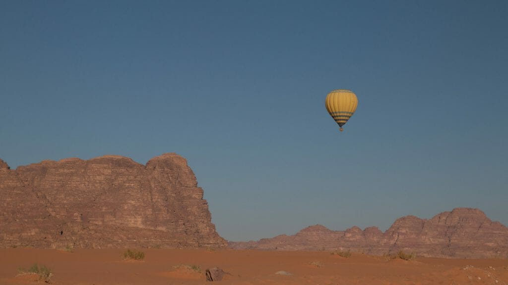 Hot air balloon, Wadi Rum, Jordan