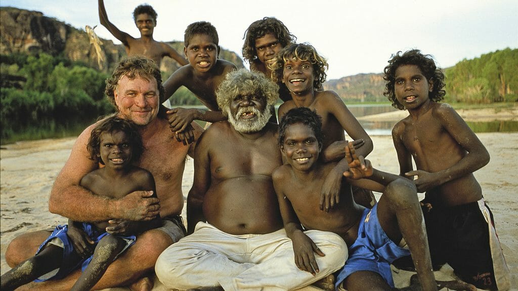 Local Aboriginal people with Sab Lord, Arnhemland, Australia